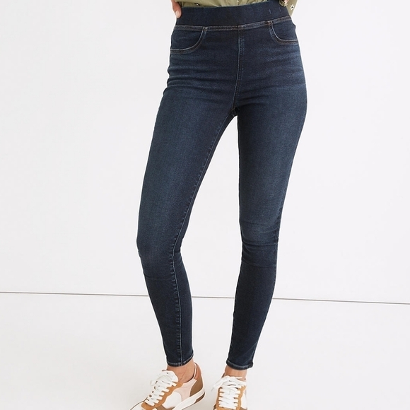 Madewell High Waisted Pull On Skinny Jeans - Picture 1 of 10